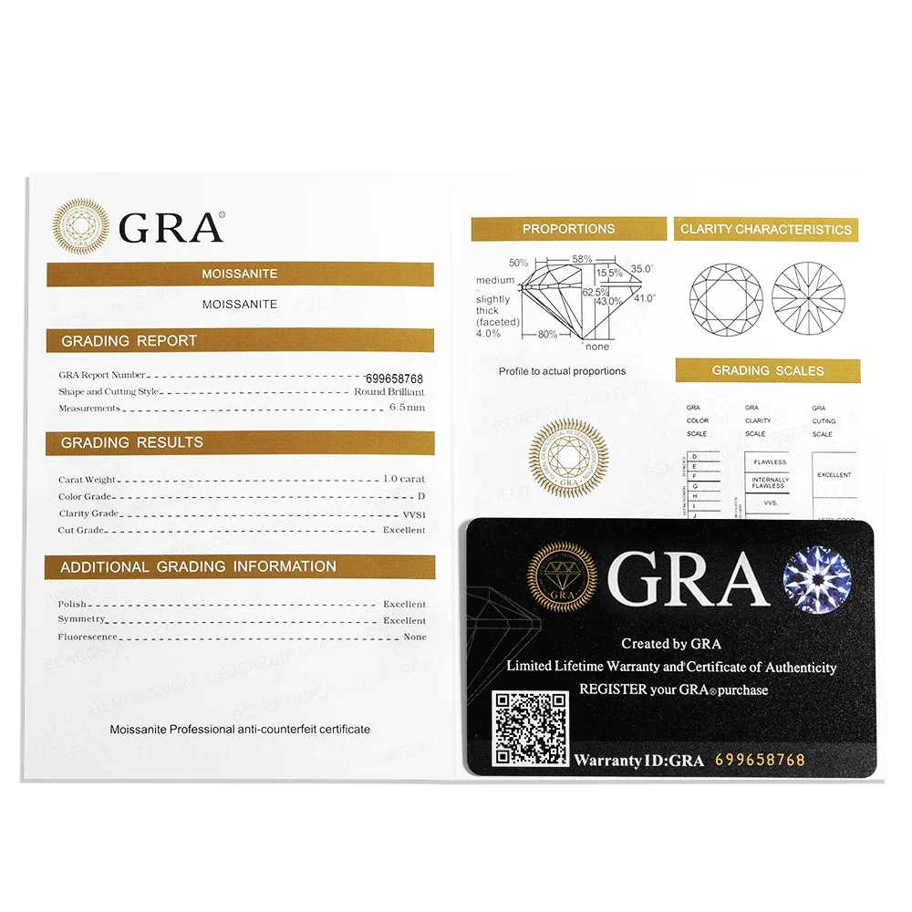 luckacco firering 100% full olive moissanite crown ring gra certificate passed diamond test women jewelry gift s925 silver