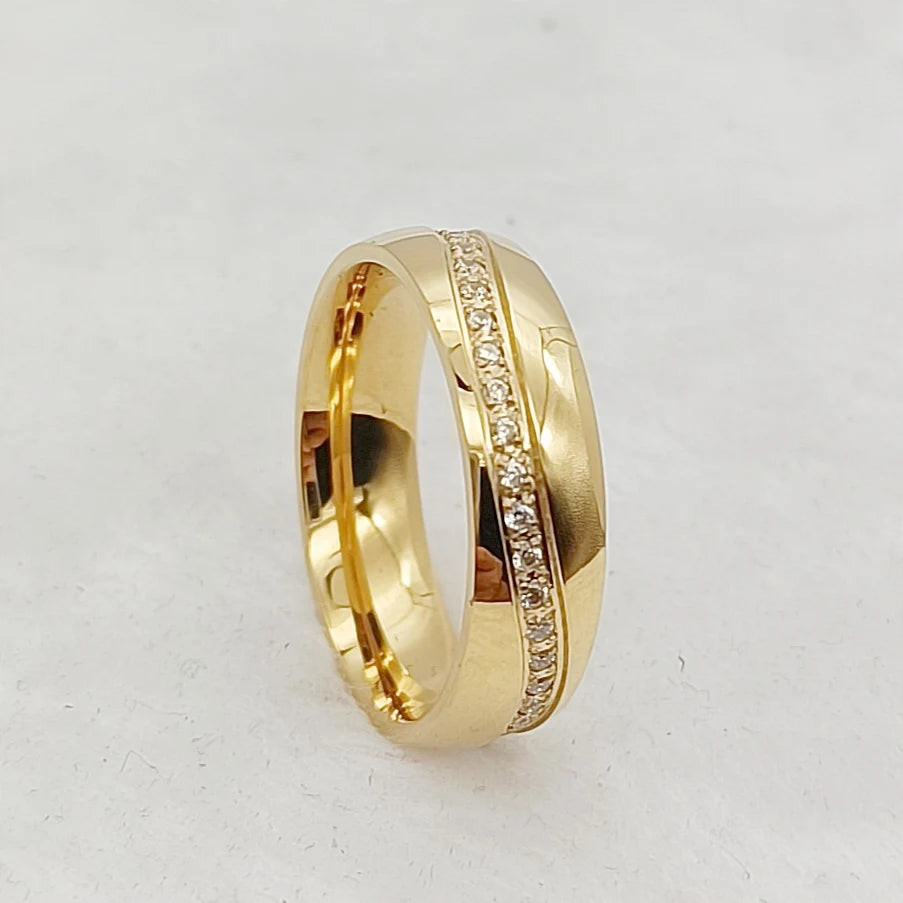 luckacco usa size 5 to 15 western titanium fashion jewelry couple wedding rings for men and women alliance love marriage finger ring