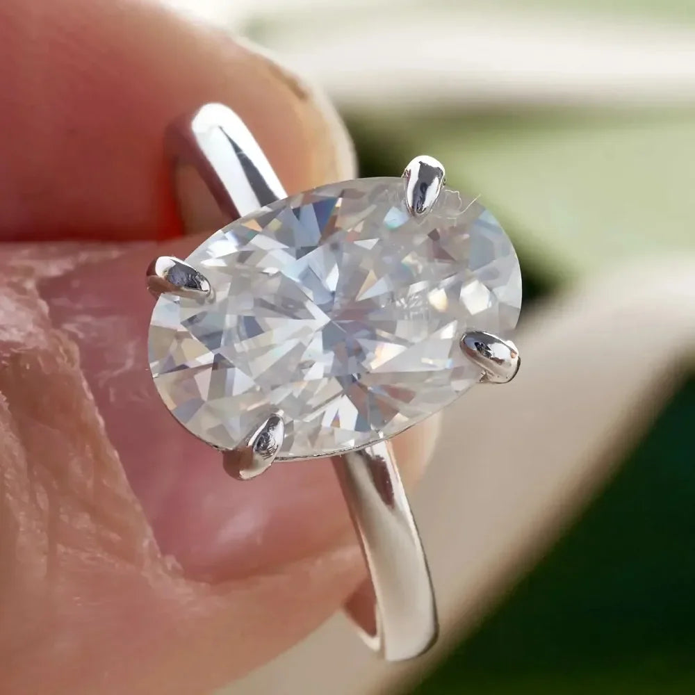 luckacco exquisite gold silver color rings for women oval dazzling zircon jewelry bride wedding anniversary gift for wife&girlfriend