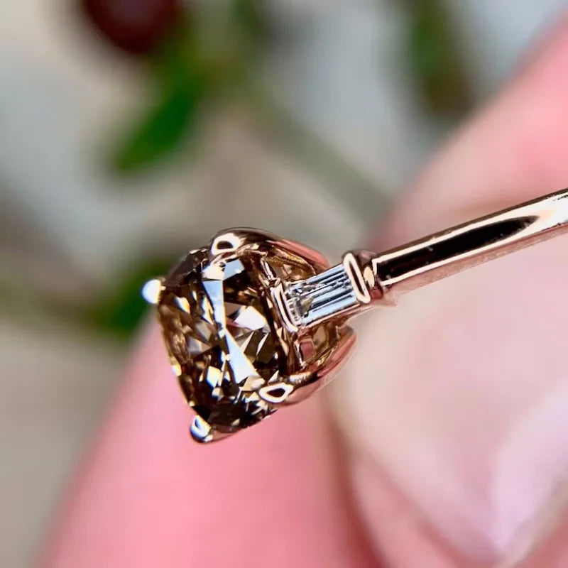 luckacco new fashion retro design geometric inlaid zirconia women's ring delicate and elegant temperament holiday jewelry accessories