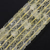 Luckacco 9x6MM Cylinder Lemon Quartz Natural Stone Loose Spacer Beads for Jewelry Making DIY Earrings Bracelet Charms Accessories