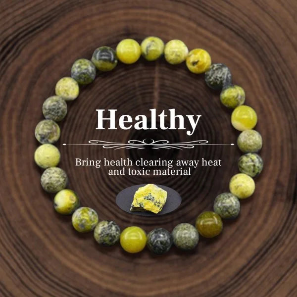 luckacco attract money wealth health pulse hematite natural stone beads bracelet for women men party jewelry accessories gifts