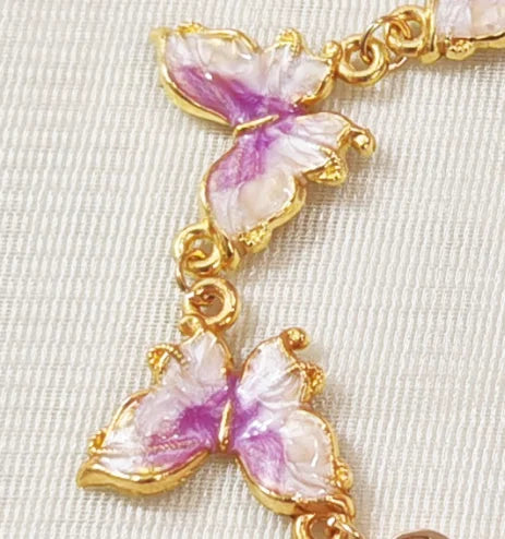 luckacco customized bracelet gold butterfly bracelet customized name women's jewelry gift valentine's day gift