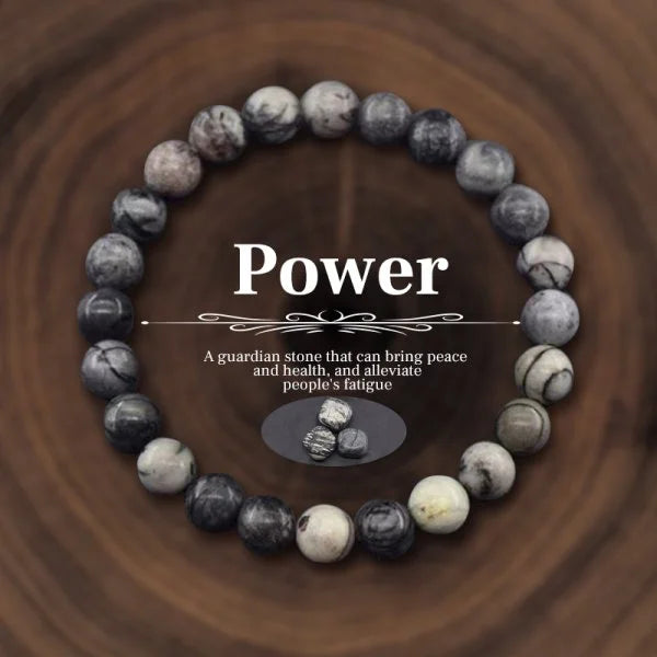 luckacco attract money wealth health pulse hematite natural stone beads bracelet for women men party jewelry accessories gifts