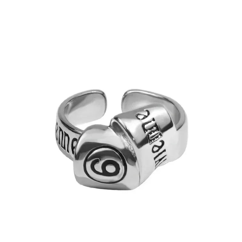 luckacco 2024 new all-match niche korean version personality fashion trend retro girly temperament with open ring accessories