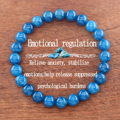 Luckacco Genuine Natural White Jade Bead Bracelet Women Men Round Jades Purify the Soul Stone Elastic Bangle Yoga Meditation Jewelry Gift