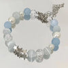Luckacco Harajuku Pentagram Pearl Beaded Bracelets for Women 2023 Korean Aesthetic Cute Star Blue Glass Ball Bracelets Y2k Jewelry Gifts