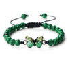 Luckacco Trendy Butterfly Beaded Bracelets For Women Men Natural Stone Beads Chain Bangles Handmade Female Bohemian Party Jewelry Gifts