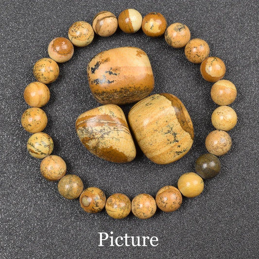 Luckacco Natural Aquamarins Quartzs Beads Bracelet Women Men 6mm 8mm Sky Blue Stone Round Bead Bracelet Elastic Rope Energy Jewelry Gift