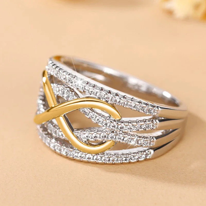 luckacco unique love design women rings for wedding engagement band luxury accessories hot trend eternity jewelry party gift anillos