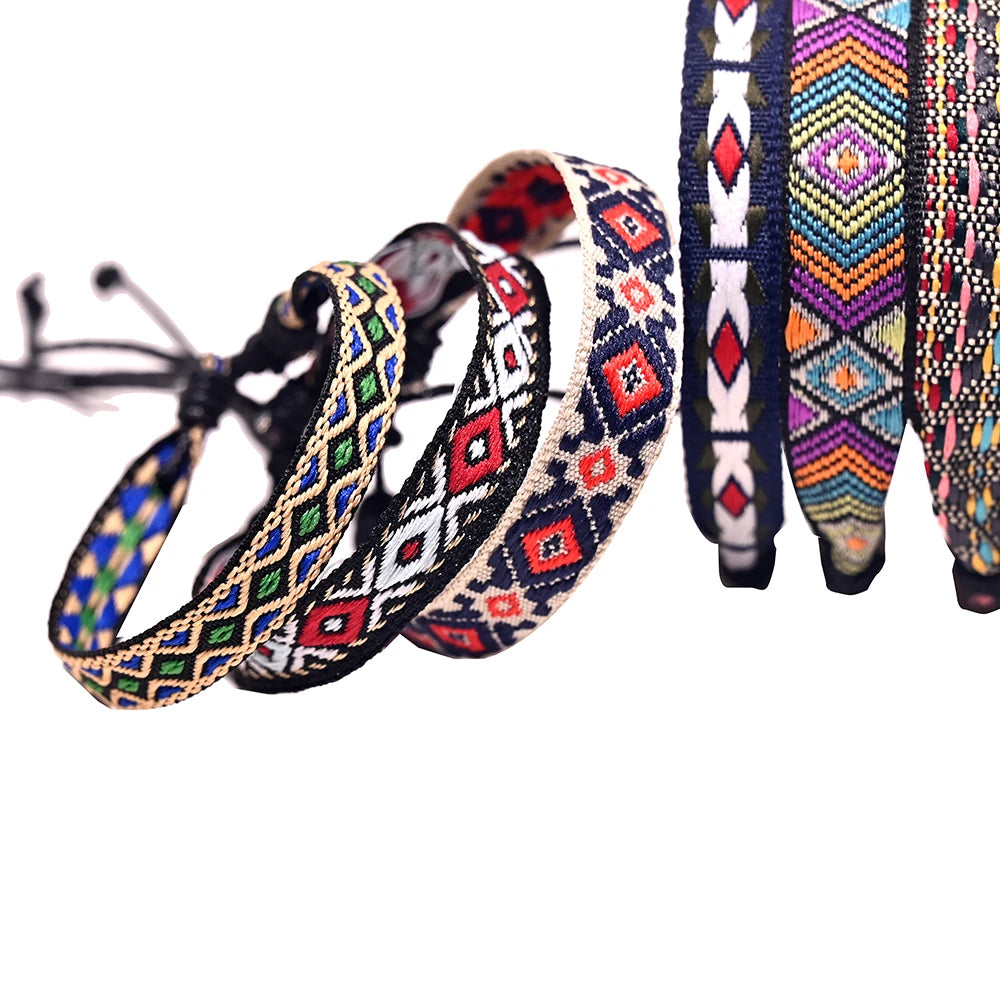 luckacco 10pcs/lot nepal handmade bracelet for women bohemia national rope charm bracelet new jewelry accessories