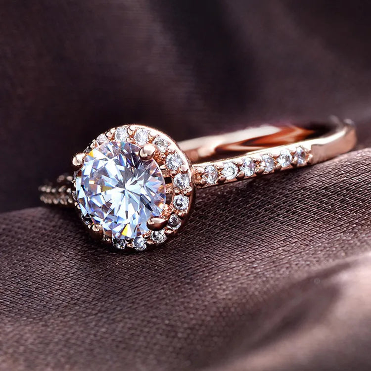 luckacco popular ruifan europe luxury square double layer cubic zircon wedding rings for bride women's engagement party ring jewelry