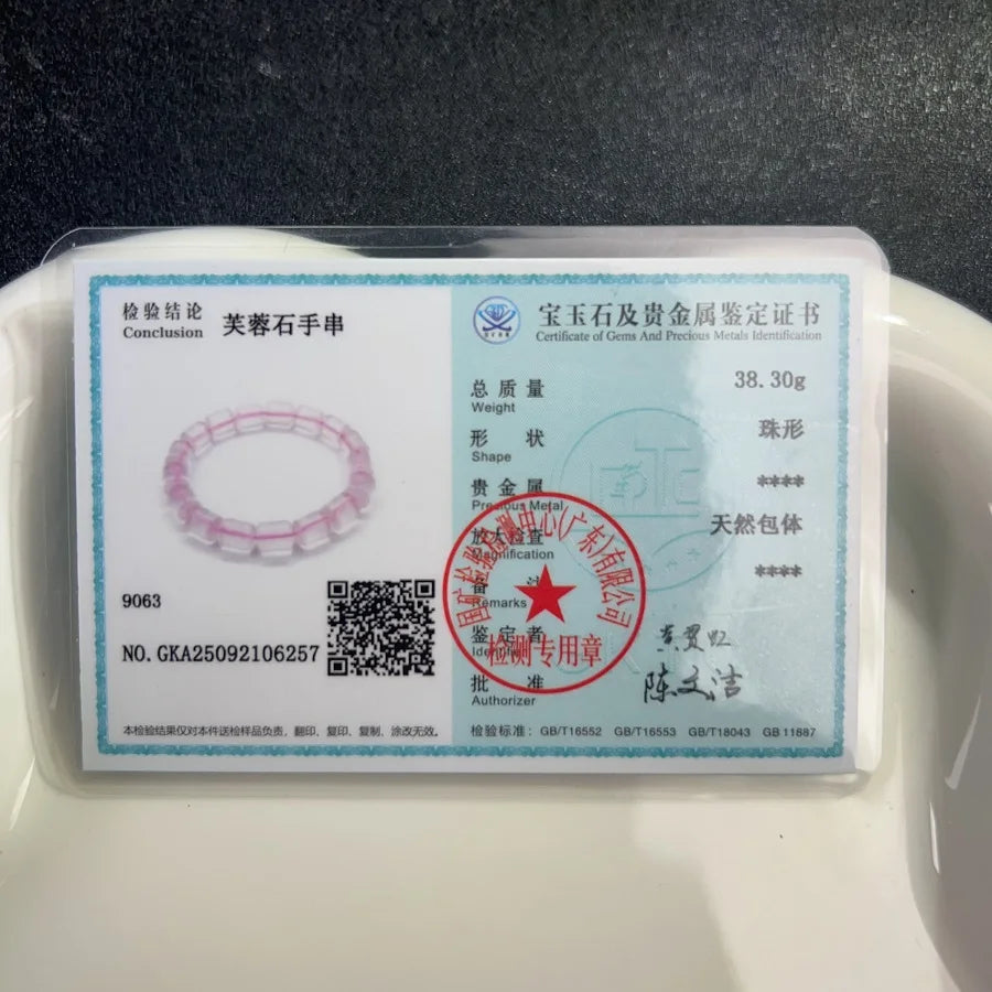 luckacco timeswind authentic mozambique pink crystal bucket beaded fashion jewelry women bracelet with certificate