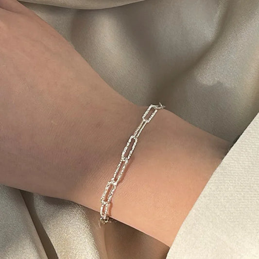 Luckacco Fashion Double Layered Crystal Pearl Splicing Beaded Bracelets for Women Ethnic Crystal Beads Wrap Bracelet Bangle Jewelry Gifts