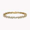 Luckacco 5A Cubic Zirconia Iced Out Bling Geometric CZ Tennis Chain Bracelet For Women Luxury Jewelry