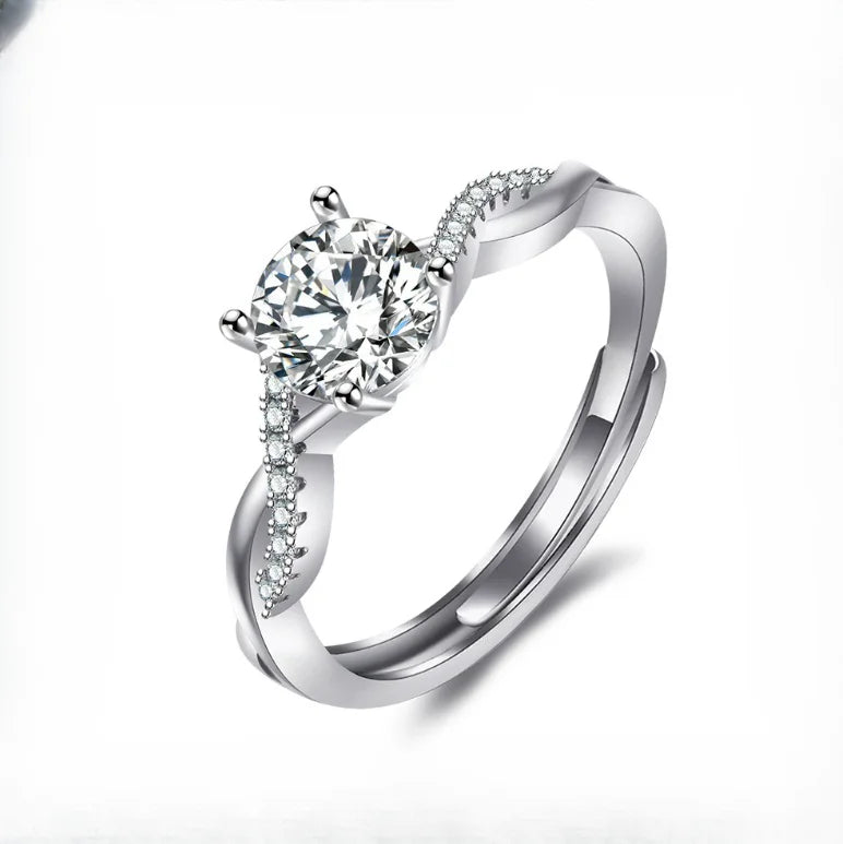 luckacco european and american fashionable stainless steel women's rings party repurchase gifts