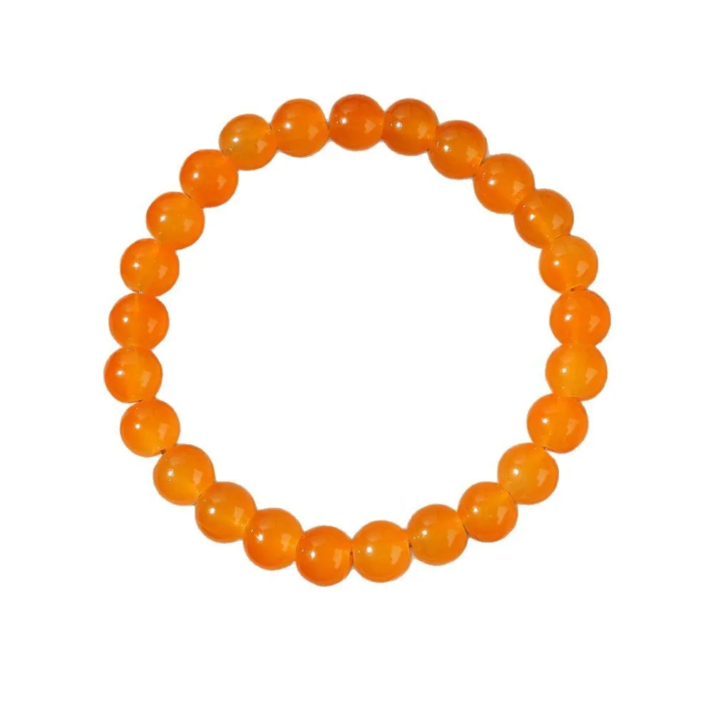 luckacco exquisite orange crystal beaded bracelet - handmade - unisex - the best gift for lovers, friends, and family