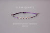 Luckacco Clear quartz Crystal Lady's April Birthday Stone bracelet fits her adjustable gemstone gift