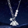 Luckacco Y2K Melody Crystal Pendant Necklace Personality Woman Collar Accessories Fashion Gifts Cartoon Kawaii Necklace Jewelry