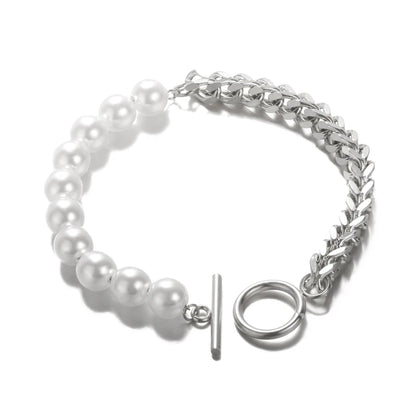 Luckacco Elegant Zircon Flowers Bracelet For Women Girls Charm Gold Color Stainless Steel Plant Bracelets Luxury Designer Jewelry Gifts