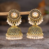 Luckacco Vintage Fashion Vintage Ethnic Earrings For Women Bijoux Simulated Pearl Beads Tassel Stud Earrings Jewellery Women Accessories