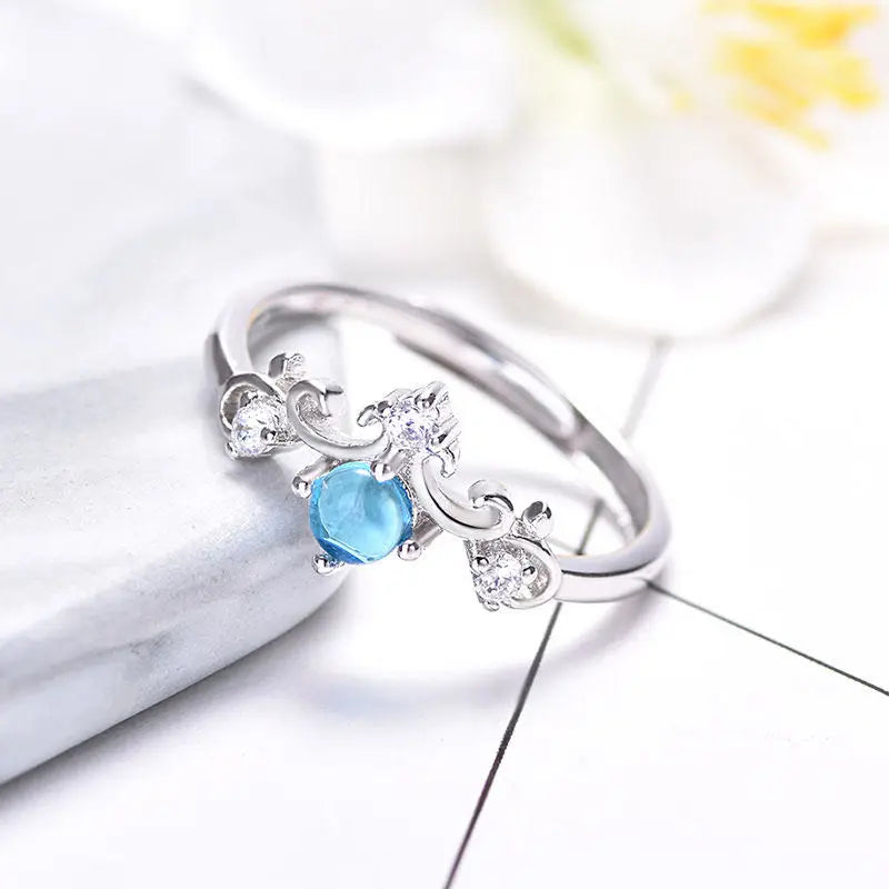 luckacco european and american fashionable stainless steel women's rings party repurchase gifts