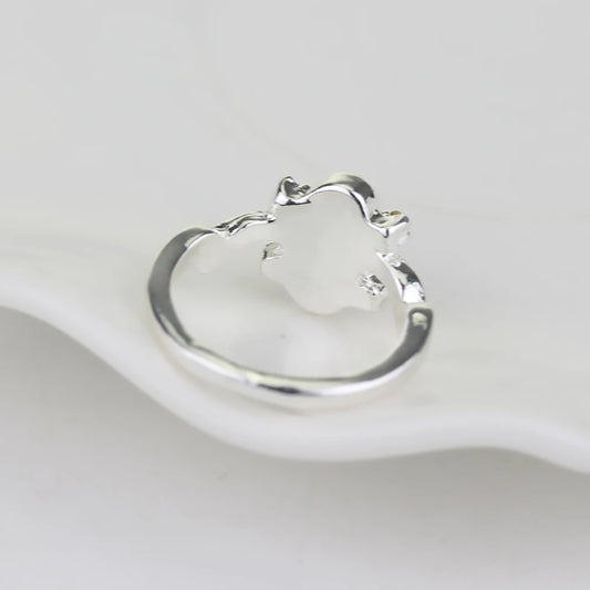 Luckacco 1 Pc The Vampire Diaries Rings Elena Gilbert Daylight Rings Vintage Crystal Ring With Blue Lapis FashionJewelry Movies Cosplay