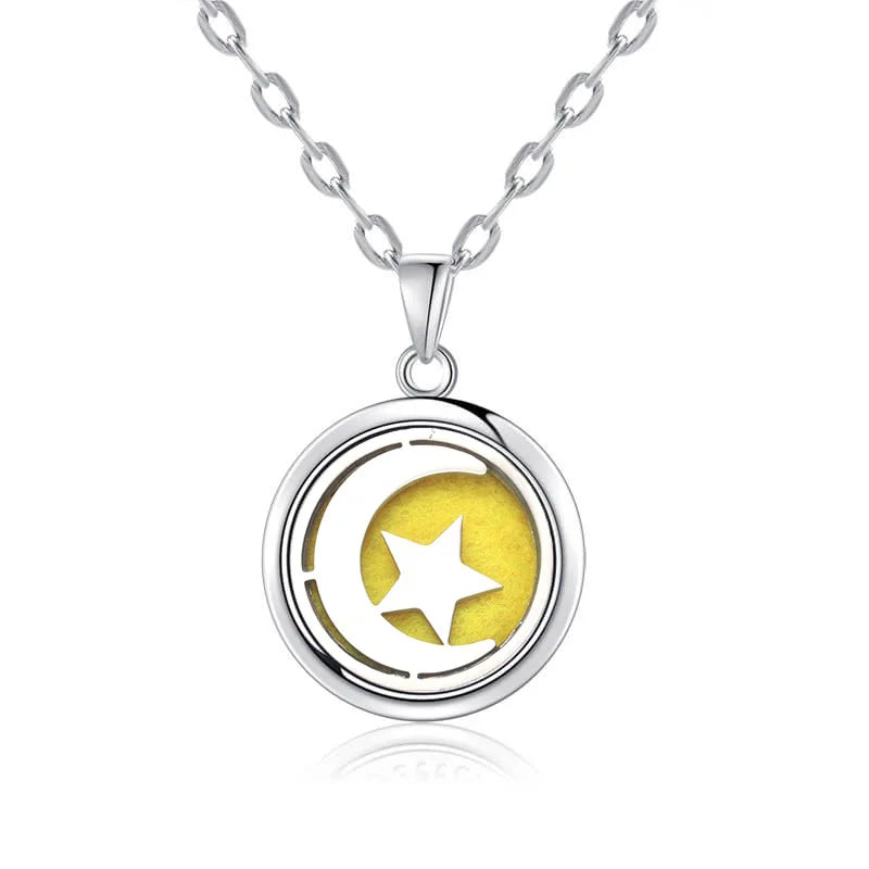 luckacco new tree of life aromatherapy necklace stainless steel essential oil diffuser amulet perfume locket pendant women jewelry gift