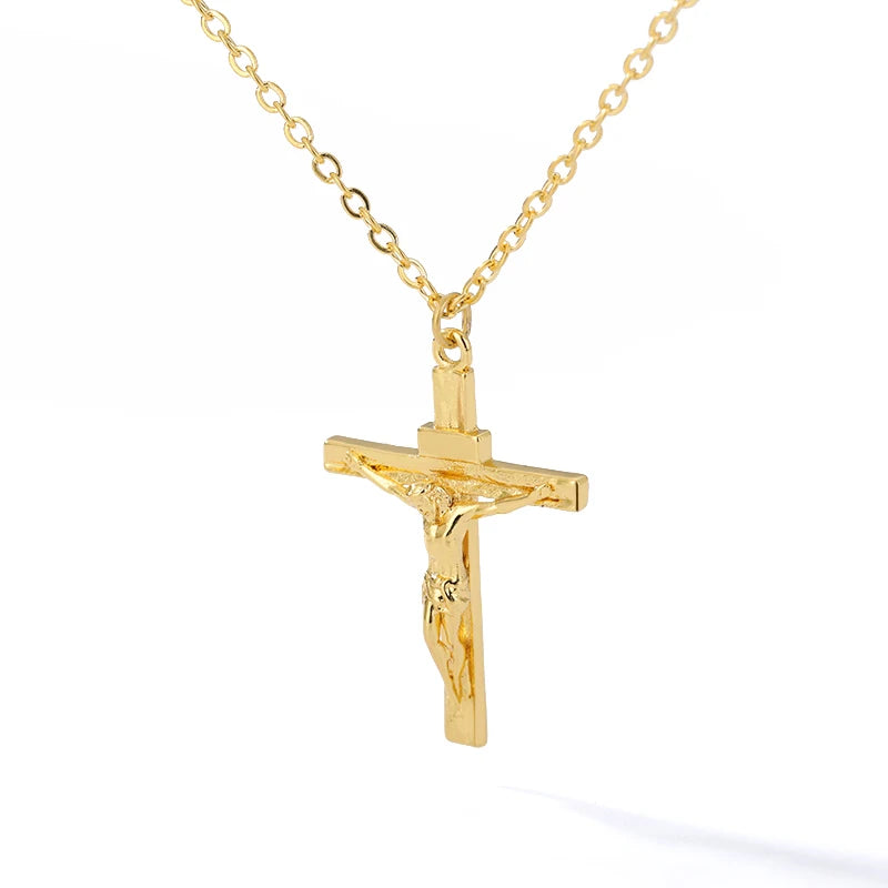 luckacco zircon heart cross necklaces for women vintage geometric surrounded by vines choker necklace aesthetic fashion jewelry gift 2025