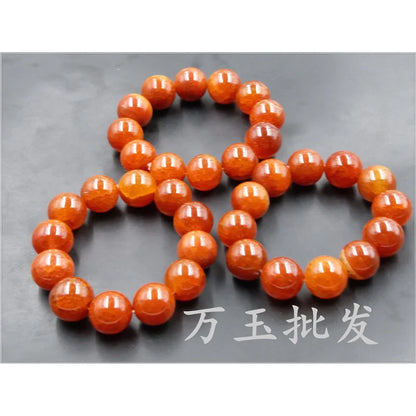 Luckacco Red Chalcedony Agate Pattern Bracelet Fashionable And Versatile