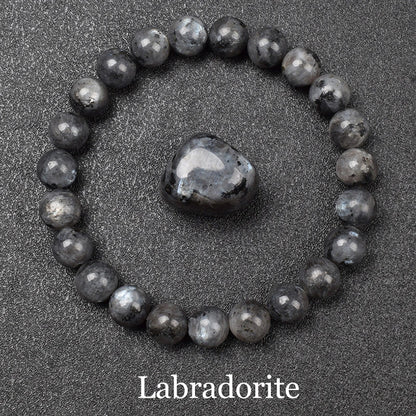 Luckacco Natural Dragon Blood Stone Bracelet Made of Real Natural Stones Beads Bracelets Gems Jewelry Women Men Genuine Bloodstone Jasper