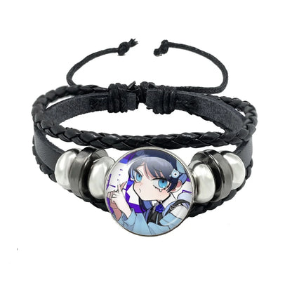 Luckacco I Love Ado Bracelets Ado Kyogen X Uta Glass Bracelets Art Multilayer Braided Bracelets Bangles Jewelry Ornament Accessories Fans