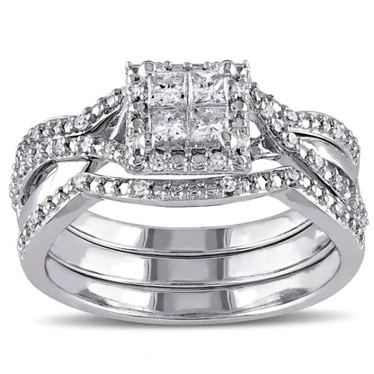 Luckacco Luxury Marquis Cut Droplet Ring Women's Gorgeous Anniversary Party Jewelry Noble  Fashion Engagement Ceremony Accessories