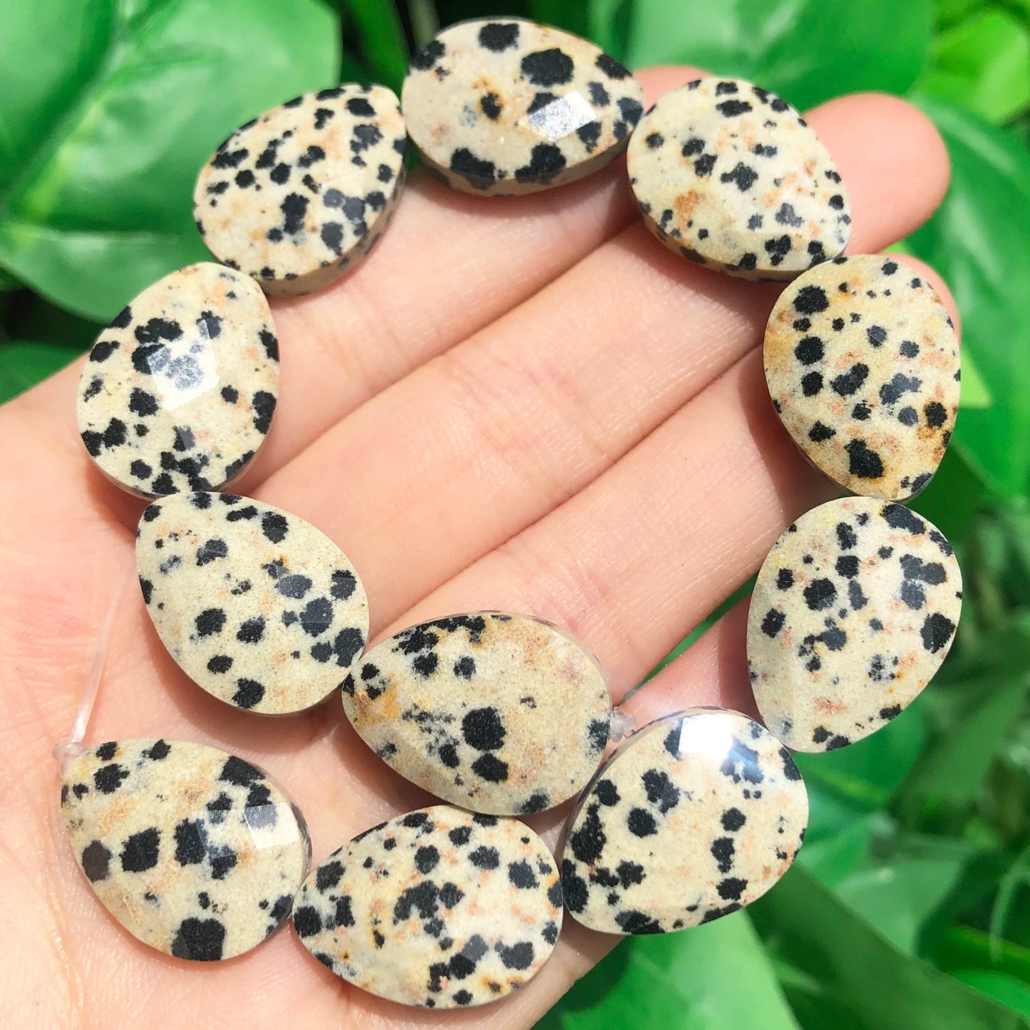 luckacco natural faceted amethysts labradorite aventurine tiger eye water drop shape stone beads diy charm for jewelry making bracelet