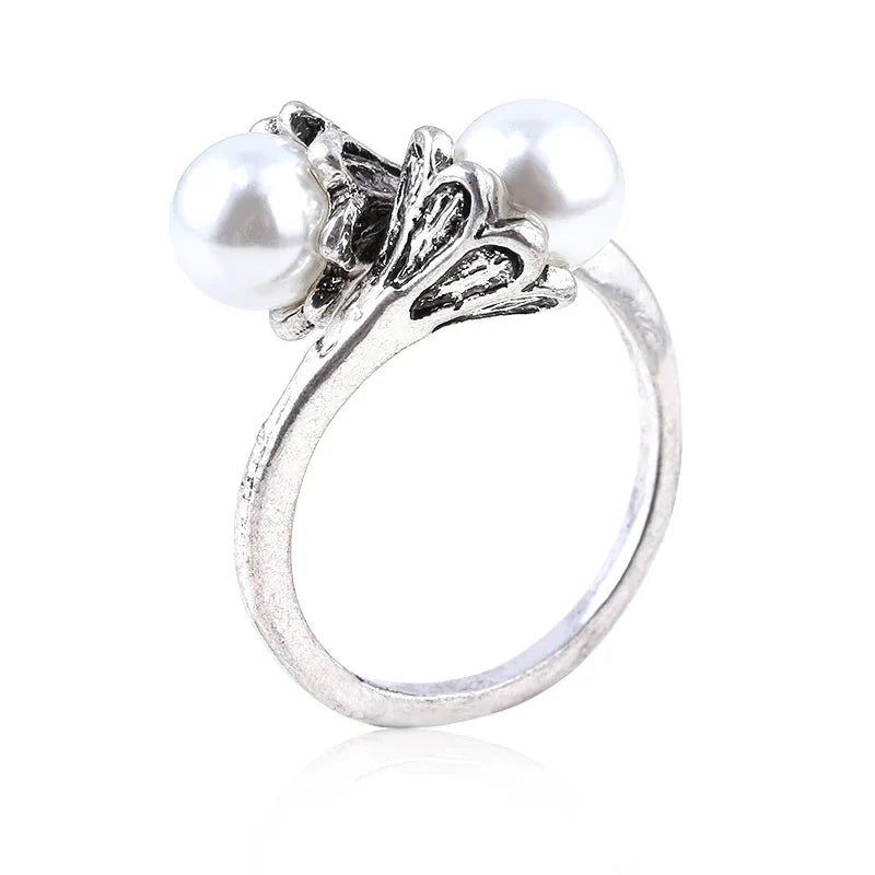 luckacco daenerys targaryen rings for men women game of thrones vintage beads adjustable ring fans party jewelry gift