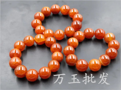 Luckacco Red Chalcedony Agate Pattern Bracelet Fashionable And Versatile