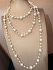 Luckacco Long Pearl Letter Multi layered Tassel Sweater Chain Necklace Jewelry For Women