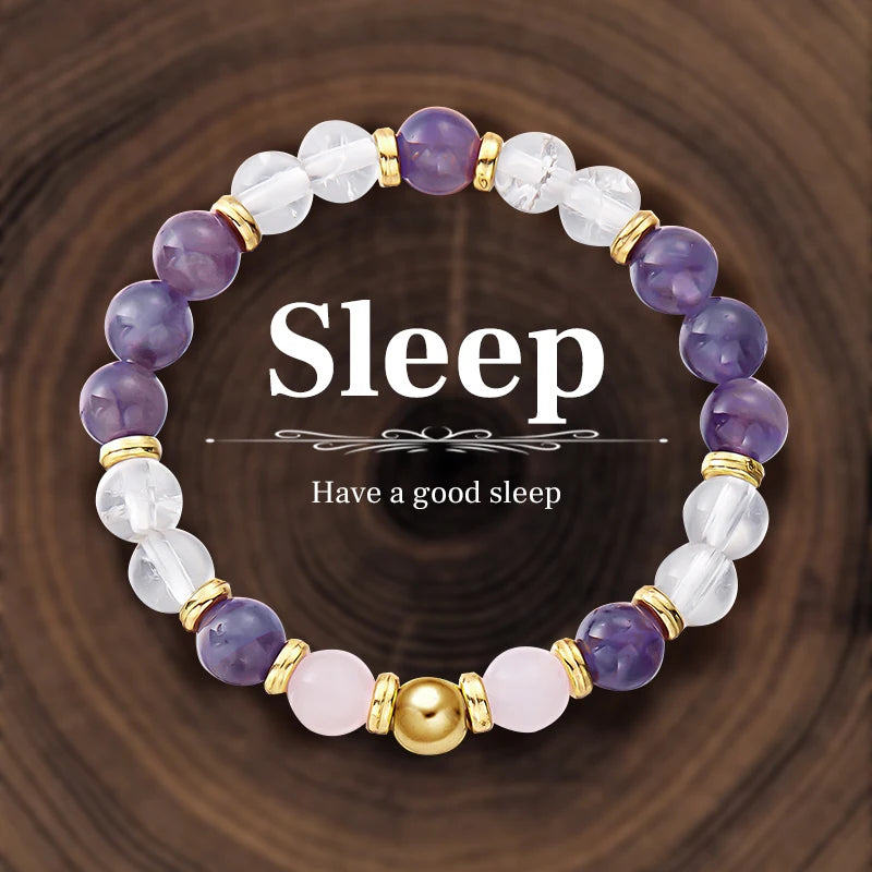luckacco 8mm natural stone beaded bracelet for women lucky attract love wealth good luck colorful bracelet jewelry birthday gift