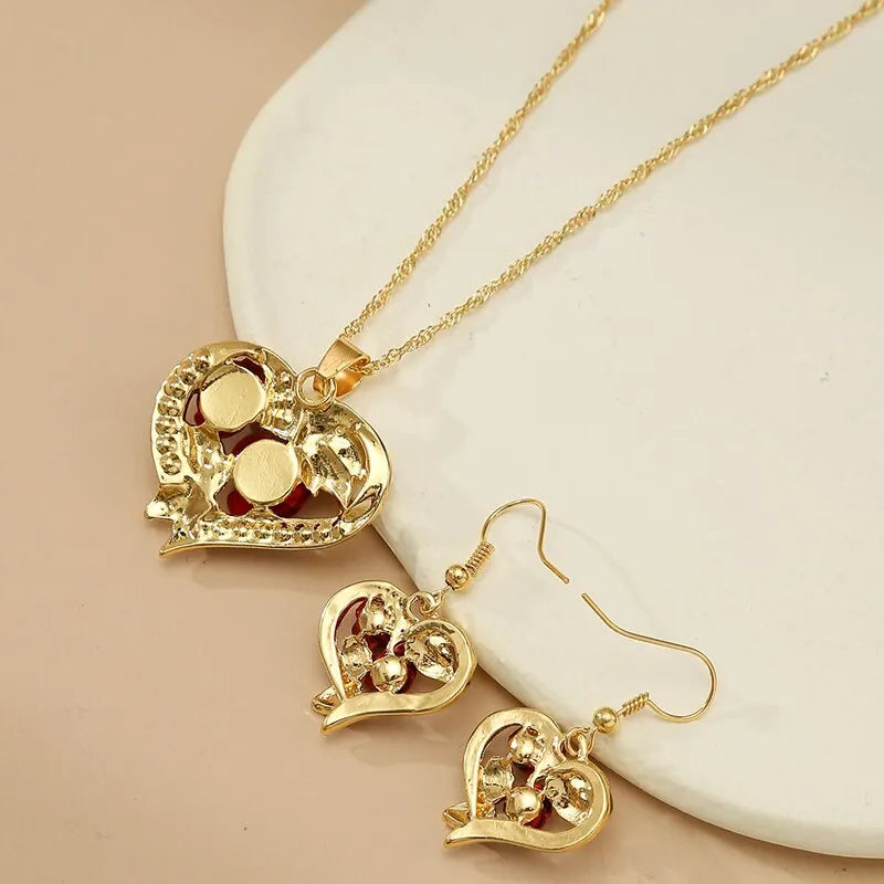luckacco creative love rose heart pendant necklace for women exquisite zircon forever necklace romantic valentines day jewelry