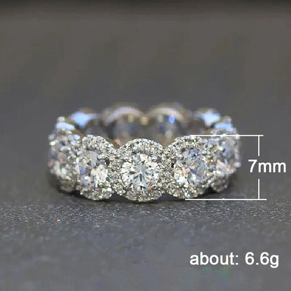 Luckacco daily picks Sparkling Cubic Zirconia Promise Rings for Women Wedding Engagement Bands Silver Color New Modern Fashion Female Jewelry