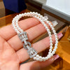 Luckacco SUYU Women's Light Luxury Design Elegant Imitation Pearl Necklace Versatile Unique Design Bracelet Fashion Sweater Chain