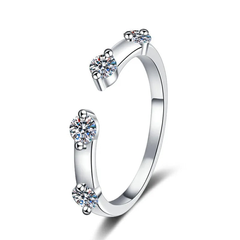 luckacco european and american fashionable stainless steel women's rings party repurchase gifts