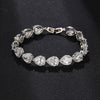 Luckacco Micro inlaid exquisite AAA drop zircon bracelet feminine bridal wedding dress hand ornament
