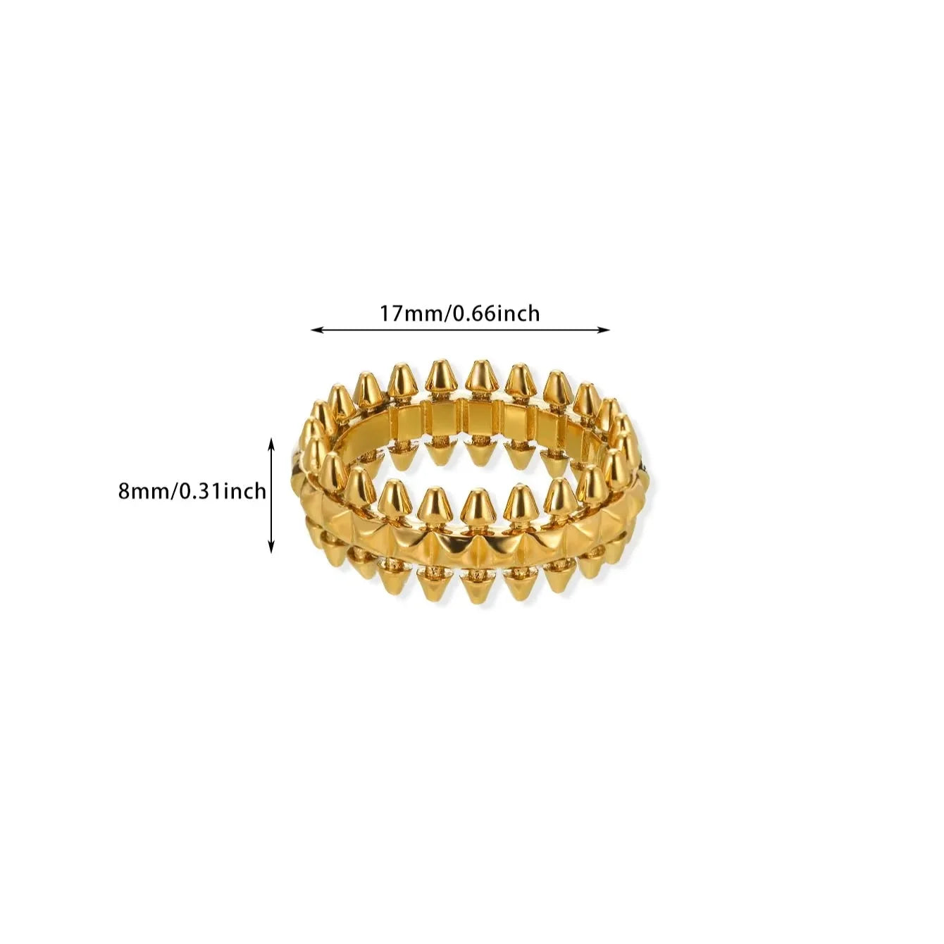 luckacco elegant stainless steel big bloom flower rings for women gold color sun starfish open ring finger jewelry wedding her gift punk