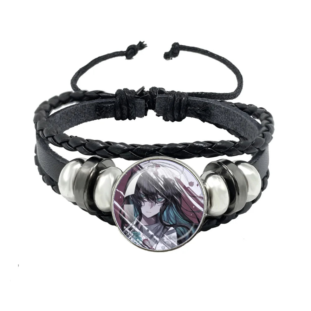 luckacco i love ado bracelets ado kyogen x uta glass bracelets art multilayer braided bracelets bangles jewelry ornament accessories fans