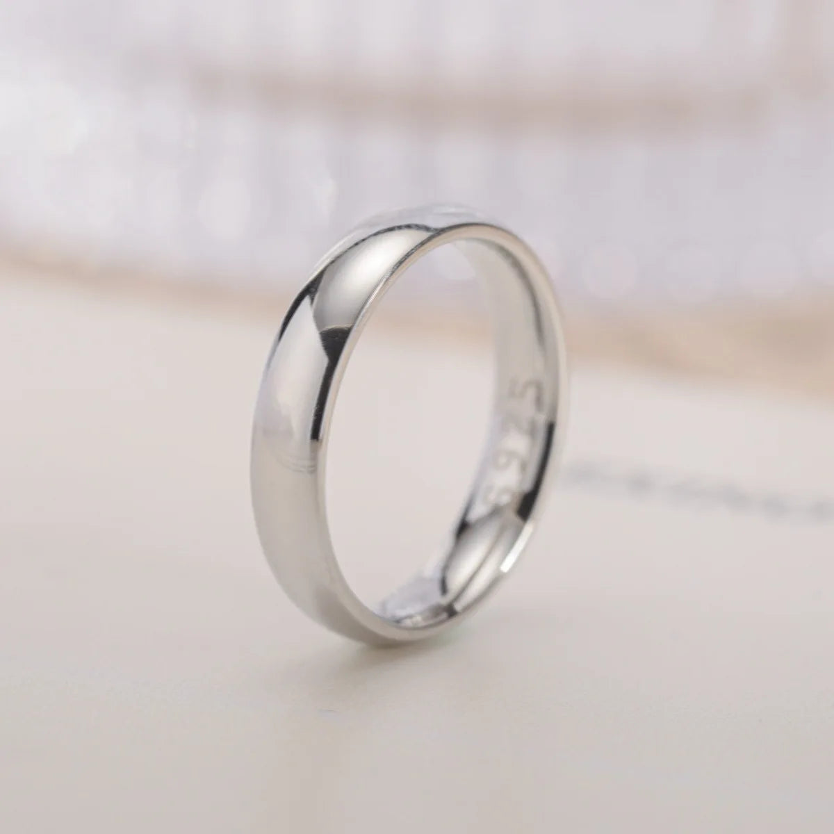 luckacco gold plated ring colour fashion women's simple couple's wedding ring engagement jewellery gift